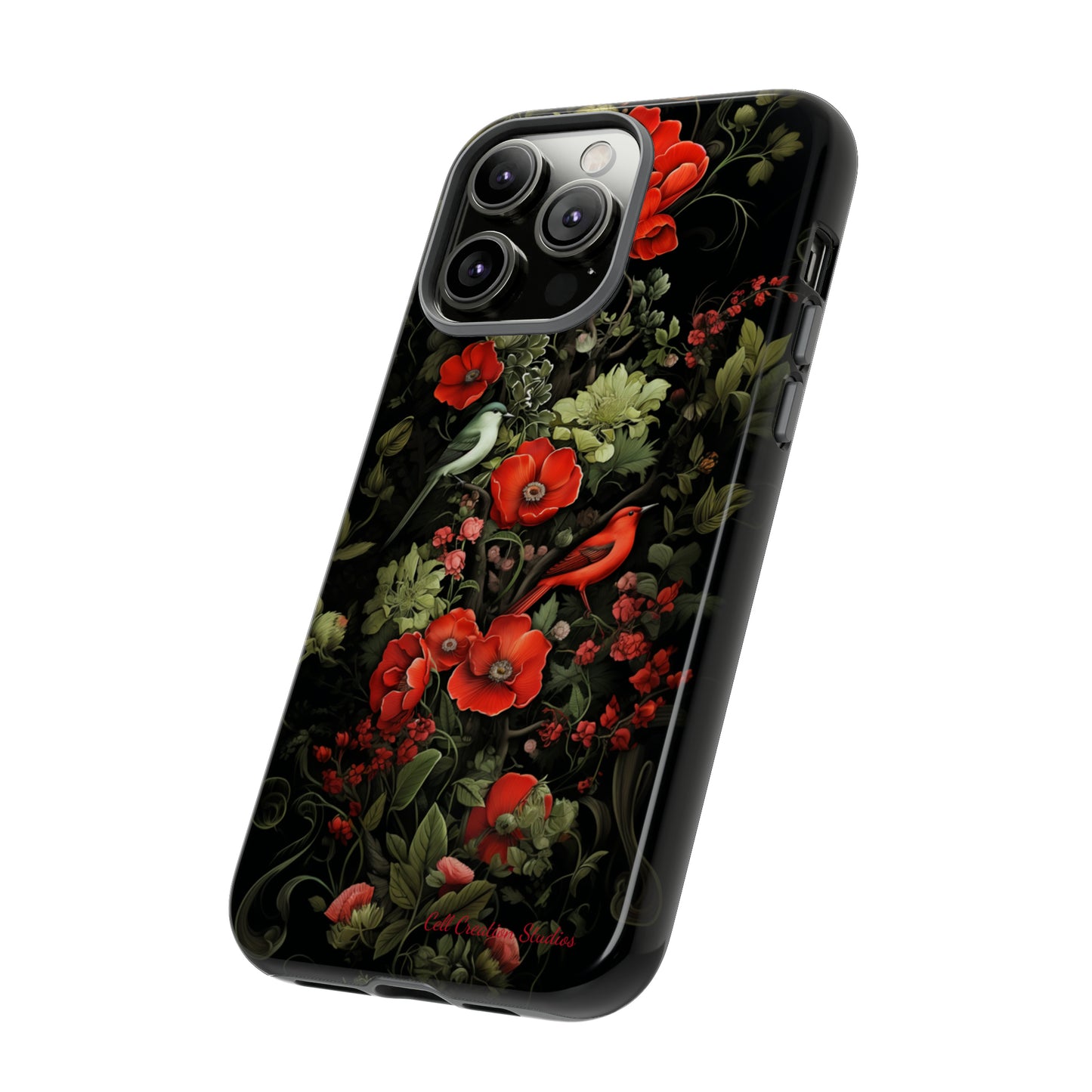 "Floral Serenade Elegance" -Tough iPhone Cases