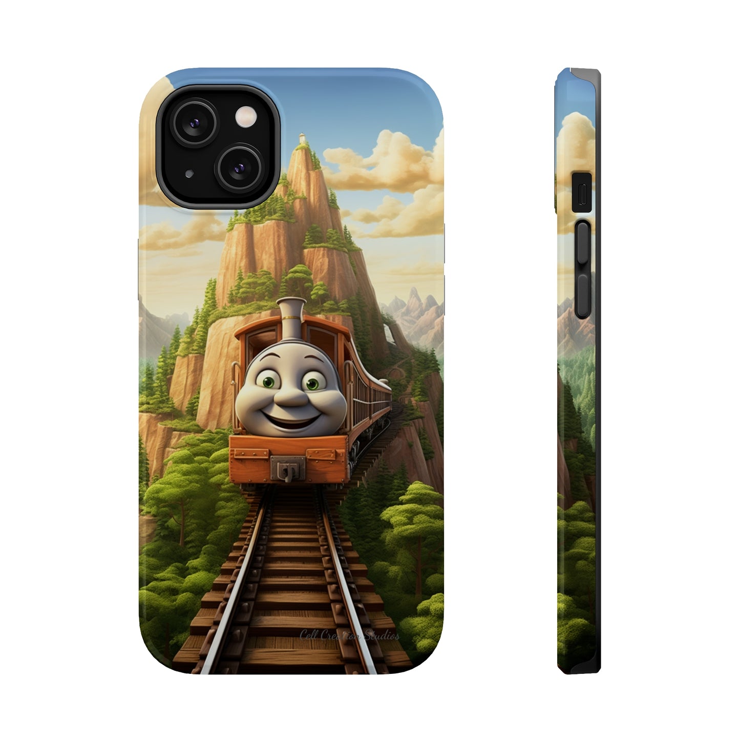 The "Mountain Journey Train" Character Phone Case -MagSafe Tough Cases