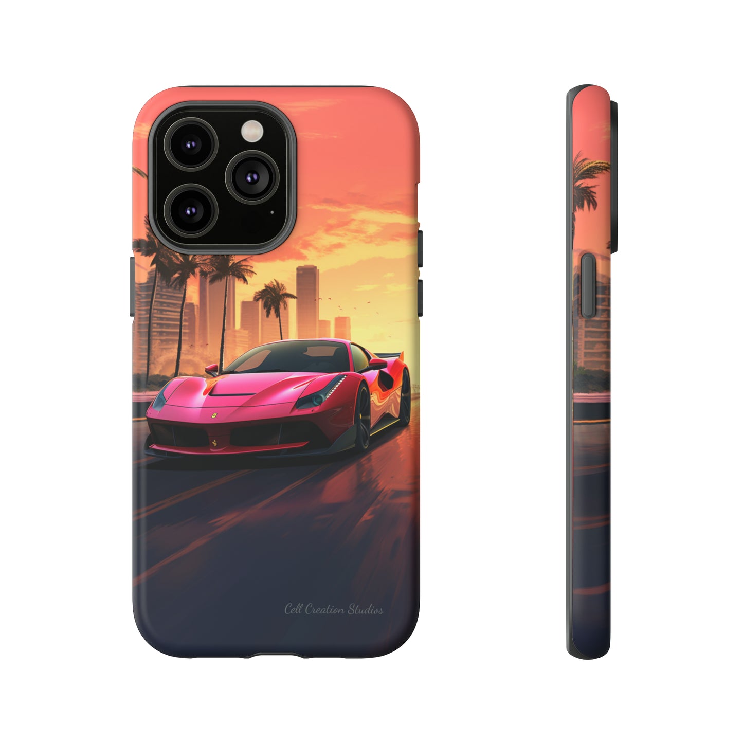 "Sunset Boulevard Ferrari Edition" -Tough iPhone Cases