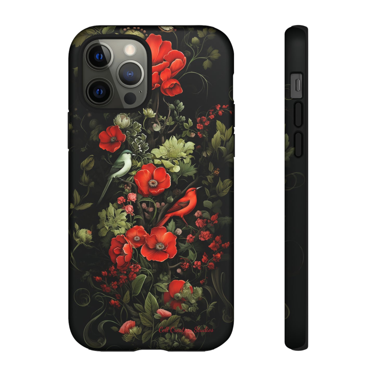 "Floral Serenade Elegance" -Tough iPhone Cases