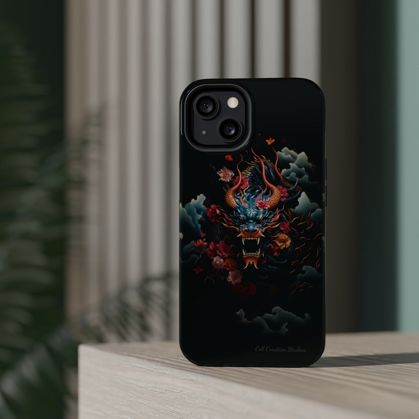 Introducing the "Japanese Dragon Majesty" Cell Phone Case – Embrace the Legend in Style -MagSafe Tough Cases