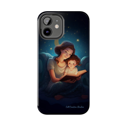 Introducing the "Bedtime Story Bliss" Cell Phone Case – Cherish Heartwarming Moments with Every Glance -Tough Phone Cases