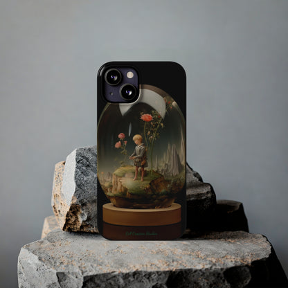 Introducing the "Miniature Gardener" Cell Phone Case – Embrace Your Imagination with a Captivating Glass-Encased Design -Slim Phone Cases