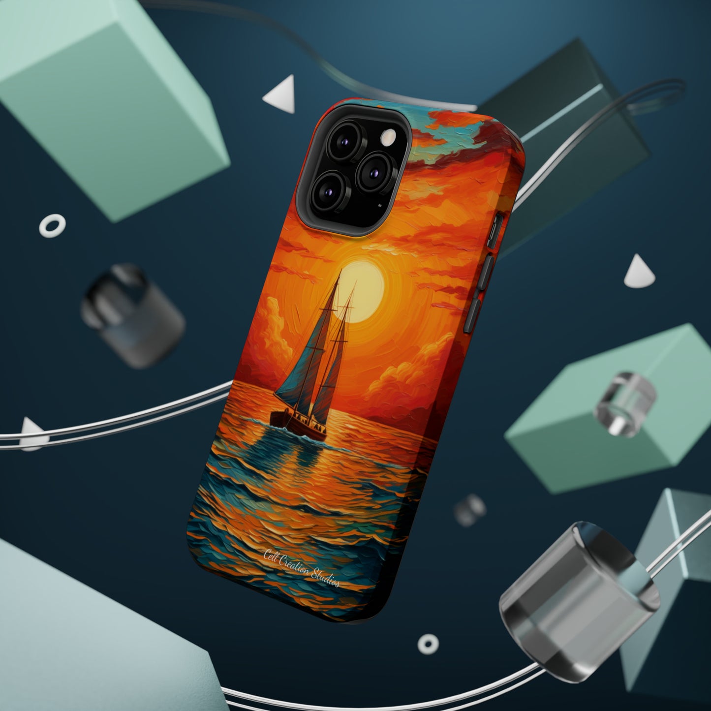 "Sailboat Sunset" - MagSafe Tough iPhone Cases