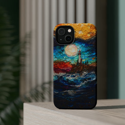 "Coastal Canvas Guardian" -MagSafe Tough iPhone Cases