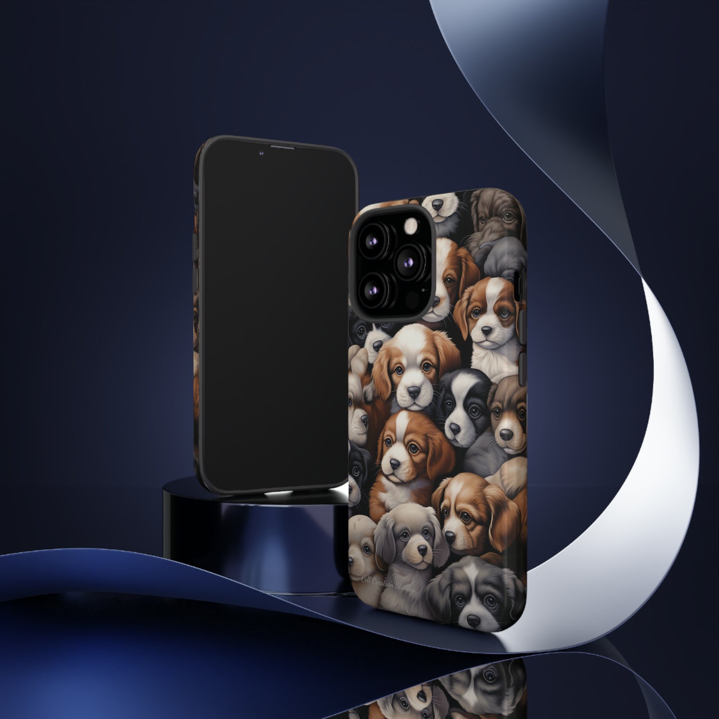 "Puppy Pile" Cuddles Phone Case -Tough Cases