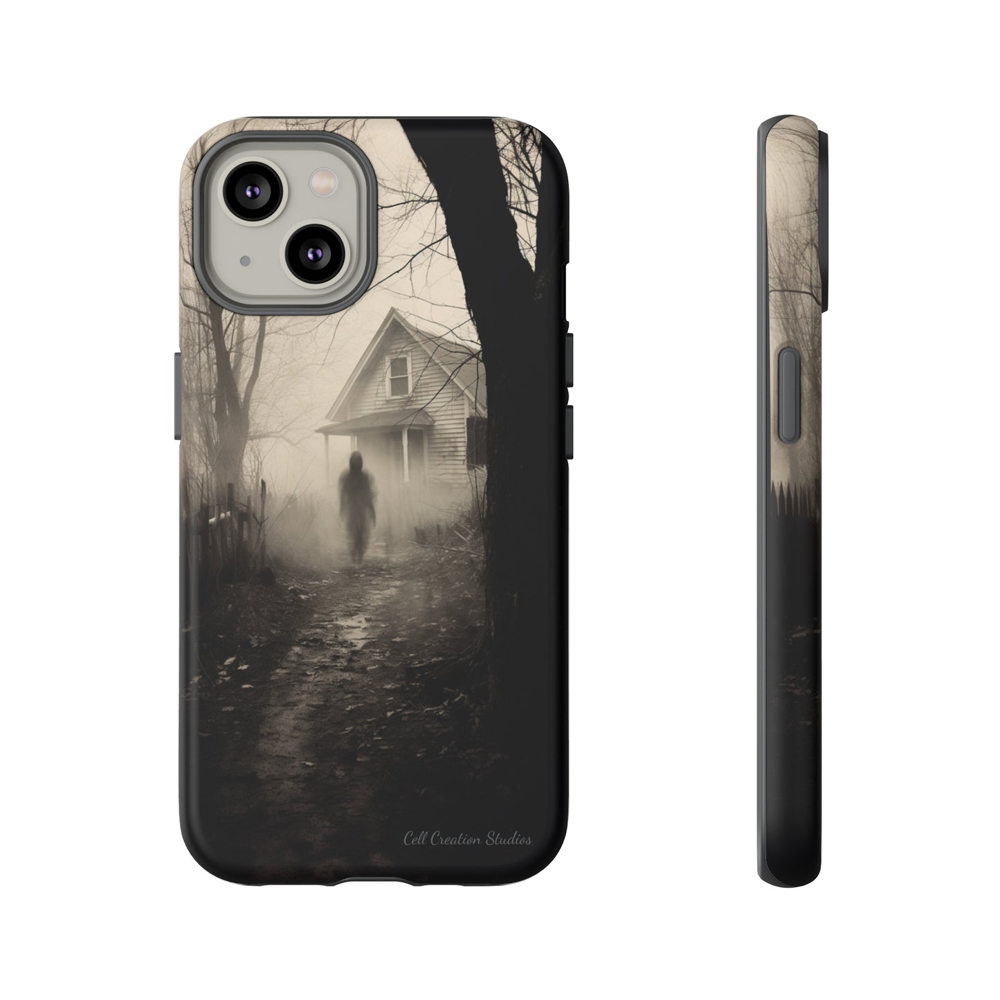 Introducing the "Ethereal Encounter" Cell Phone Case – Unveil the Mystery of the Ghostly Presence -Tough Cases