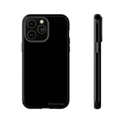 "Stealth Black Defender" -Tough iPhone Cases