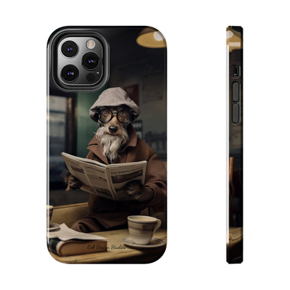 Introducing the "Canine Scholar" Cell Phone Case – Where Canine Meets Wisdom. -Tough Phone Cases