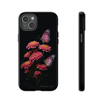 "Achillea Desert Eve Deep Rose & Butterfly" Phone Case -Tough Cases