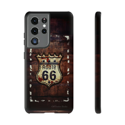 "Retro Route 66" Phone Case -Tough Cases