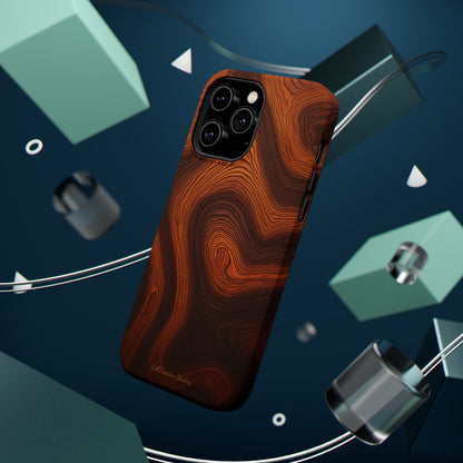 Introducing the "Natural Woodgrain" Cell Phone Case – Embrace Organic Beauty with Wood Pattern Design -MagSafe Tough Cases