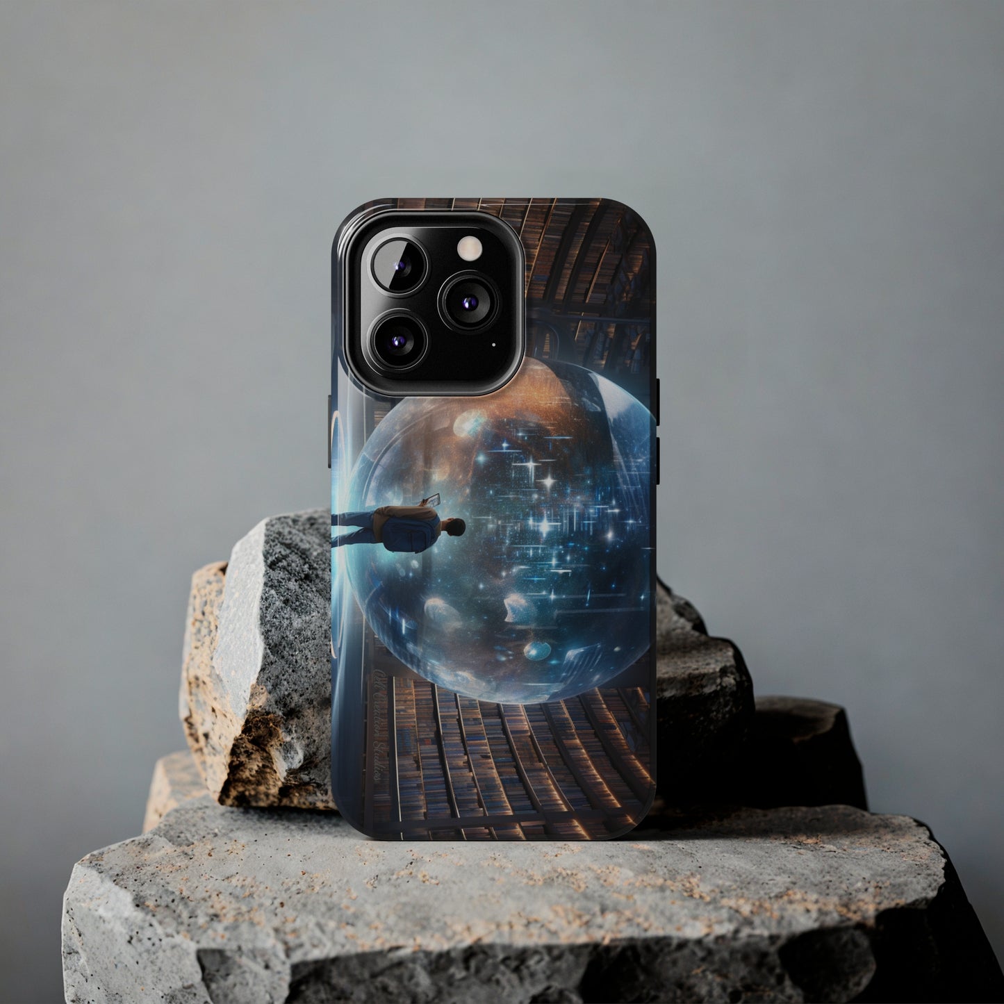 Introducing the "Library Luminary" Cell Phone Case – Where Knowledge Meets Mystery -Tough Phone Cases