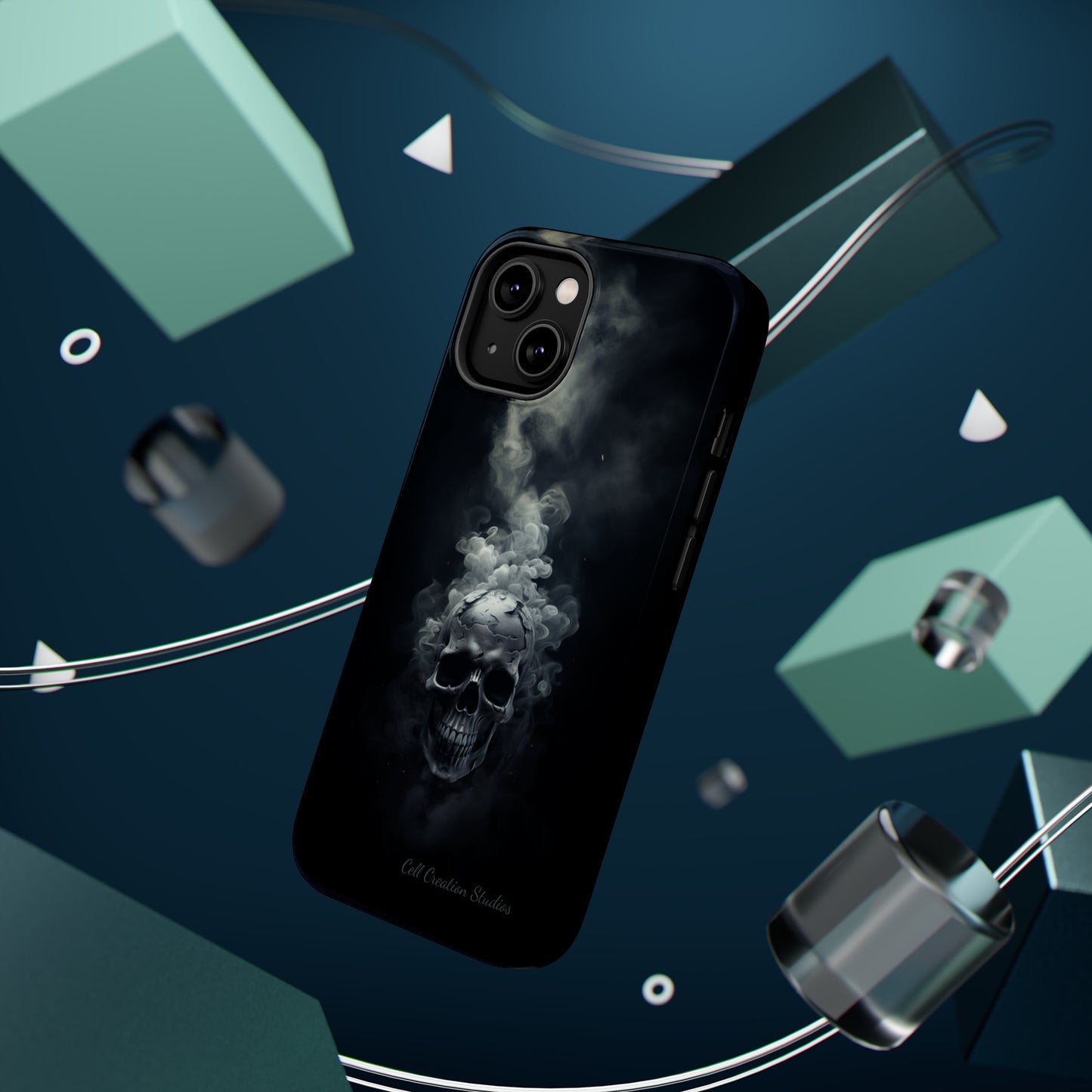 "Ethereal Skull Noir" -MagSafe Tough iPhone Cases