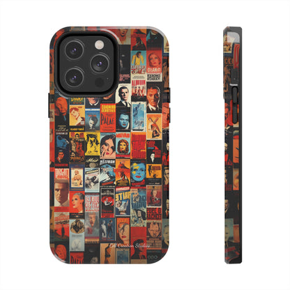 Introducing the "Vintage Movie Poster Collage" Cell Phone Case – Timeless Hollywood Charm -Tough Phone Cases