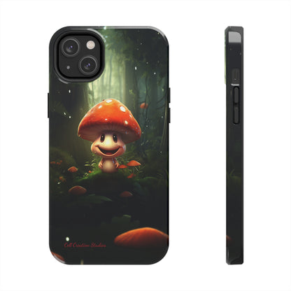 Introducing the "Cheerful Smiling Mushroom" Cell Phone Case – Spread Joy with Every Glance -Tough Phone Cases