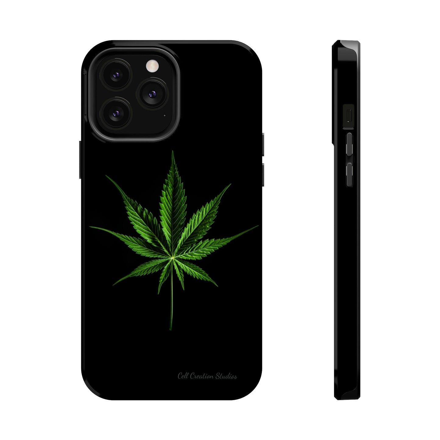 "Cannabis Chic" Marijuana Leaf Phone Case -MagSafe Tough Cases