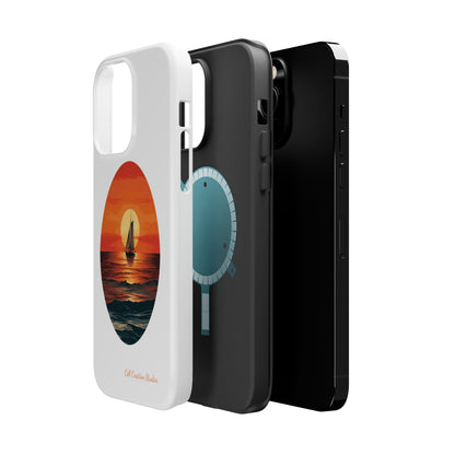 "Sailboat Sunset Serenity" -MagSafe Tough iPhone Cases