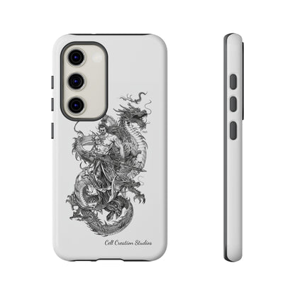 "Samurai and Dragon Sketch" -Tough Samsung Galaxy Cases