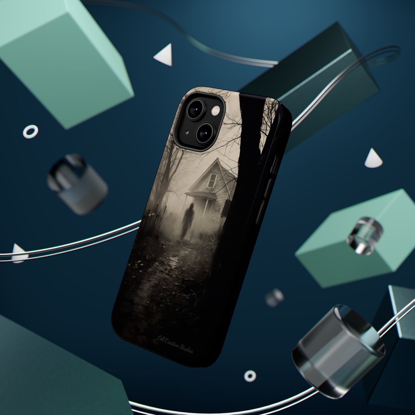 Introducing the "Ethereal Encounter" Cell Phone Case – Unveil the Mystery of the Ghostly Presence -MagSafe Tough Cases