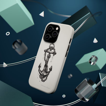 "Nautical Elegance Anchor" -MagSafe Tough iPhone Cases