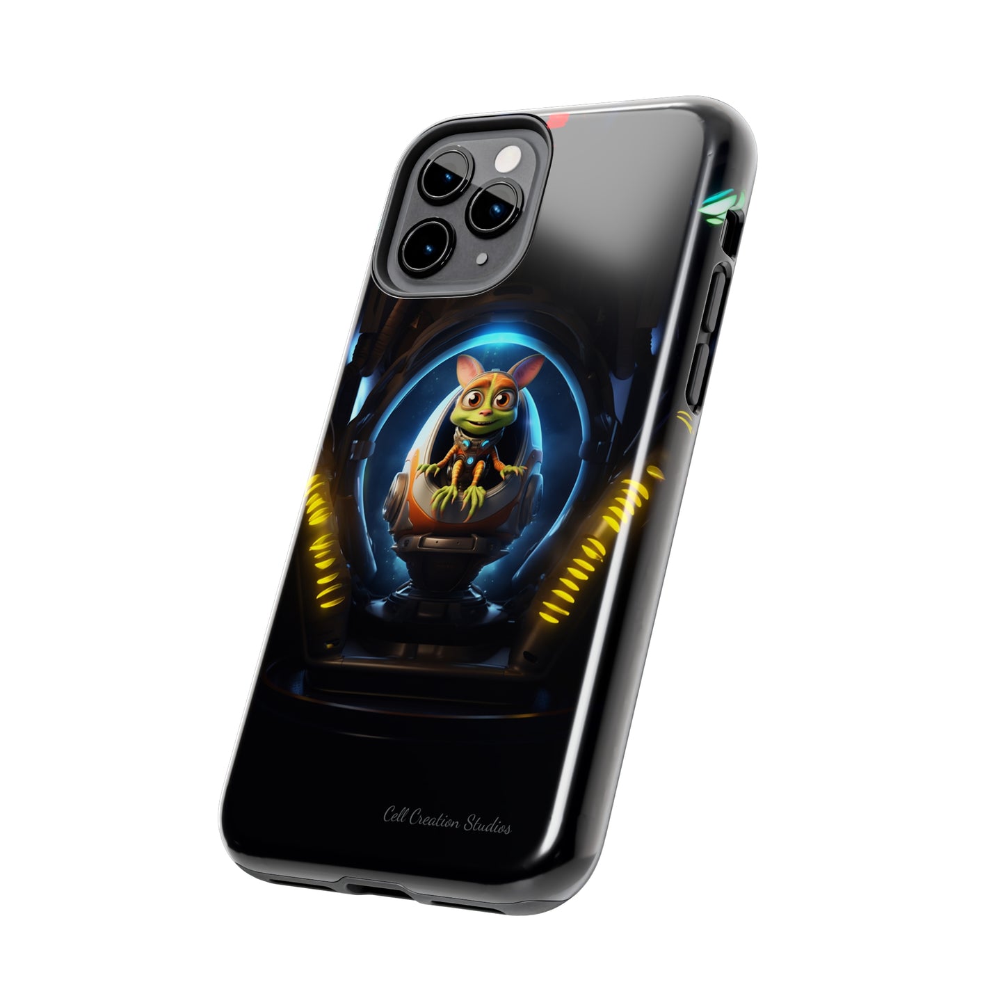 The "Galactic Explorer Alien Spaceship" Phone Case -Tough Phone Cases