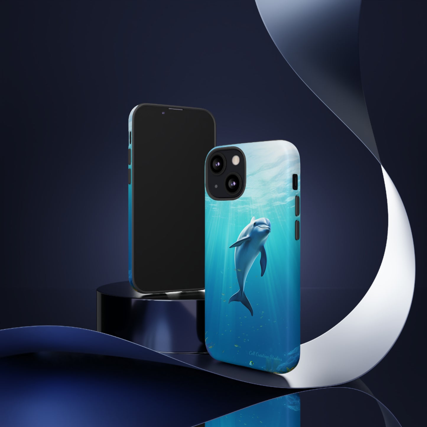 The "Dolphin Serenity" -Tough iPhone Cases