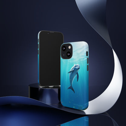 The "Dolphin Serenity" -Tough iPhone Cases