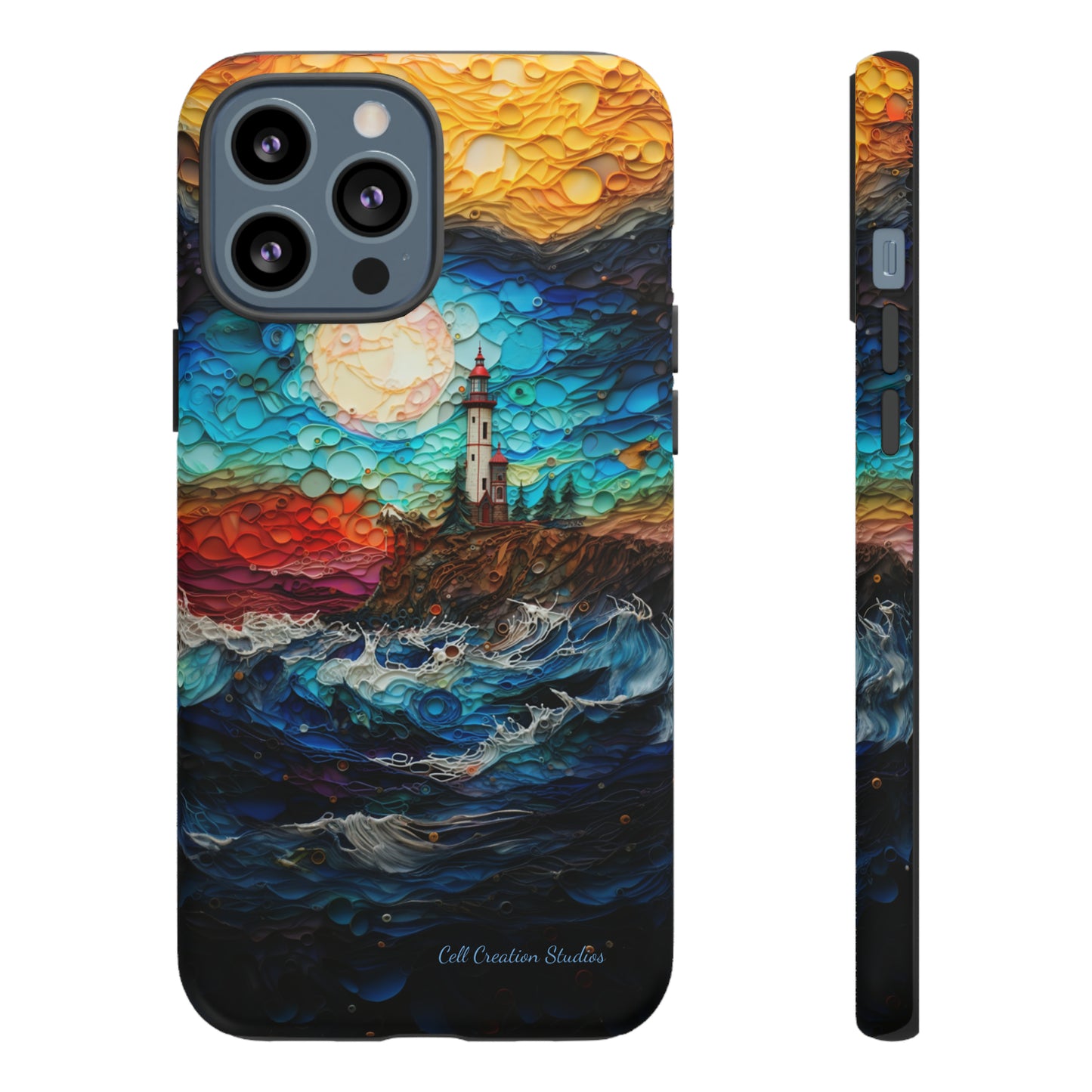 "Coastal Canvas Guardian" -Tough iPhone Cases