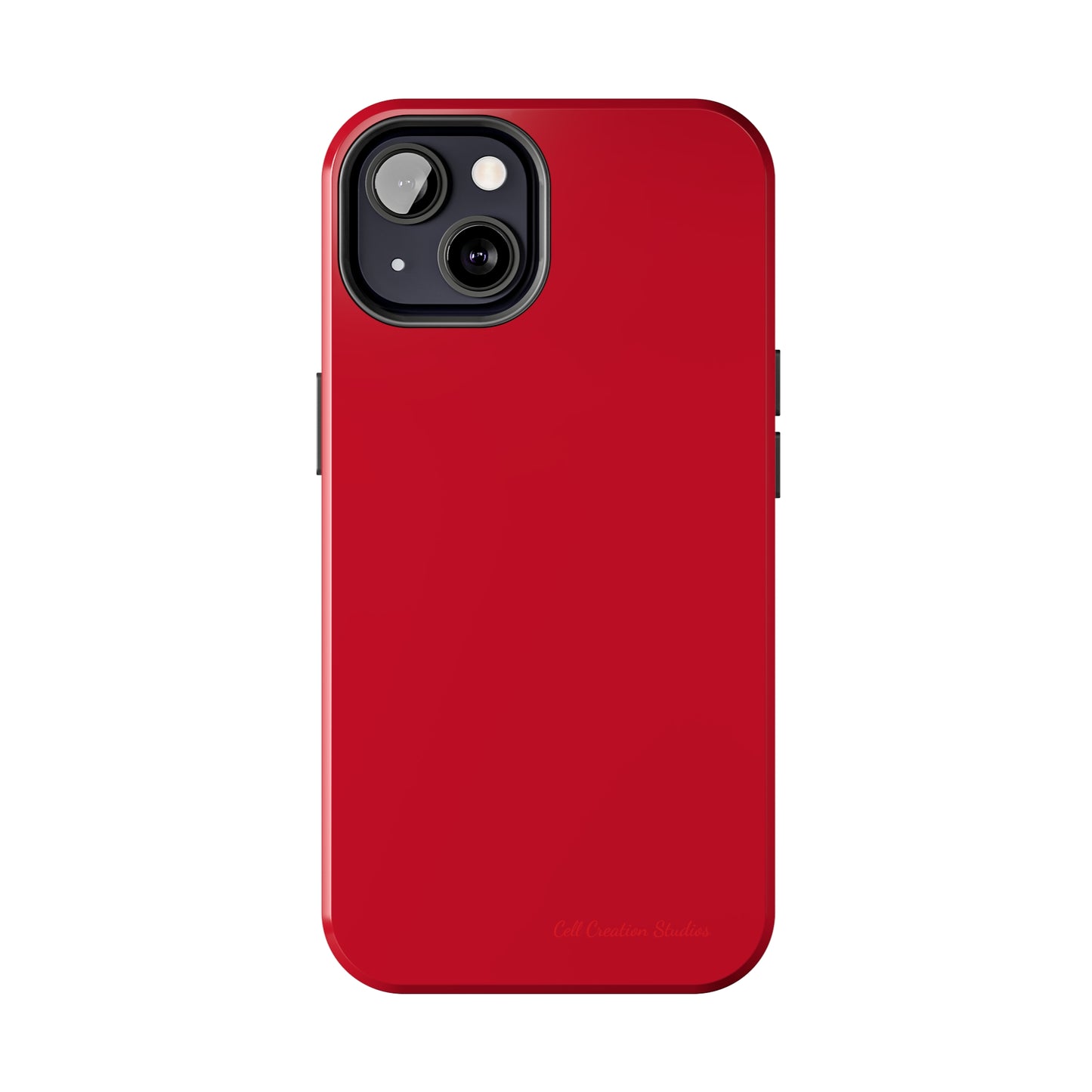 "Bold Crimson Shield" -Tough iPhone Cases