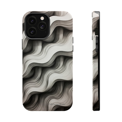 The "Geometric Waves" Cell Phone Case -MagSafe Tough Cases