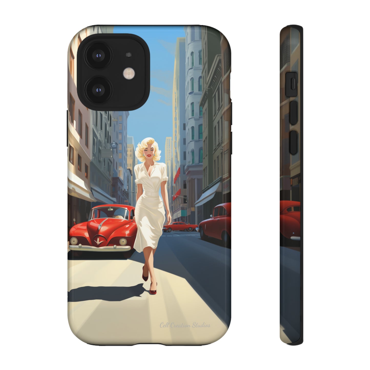 "City Stroll Glamour" Marilyn Monroe Phone Case -Tough Cases