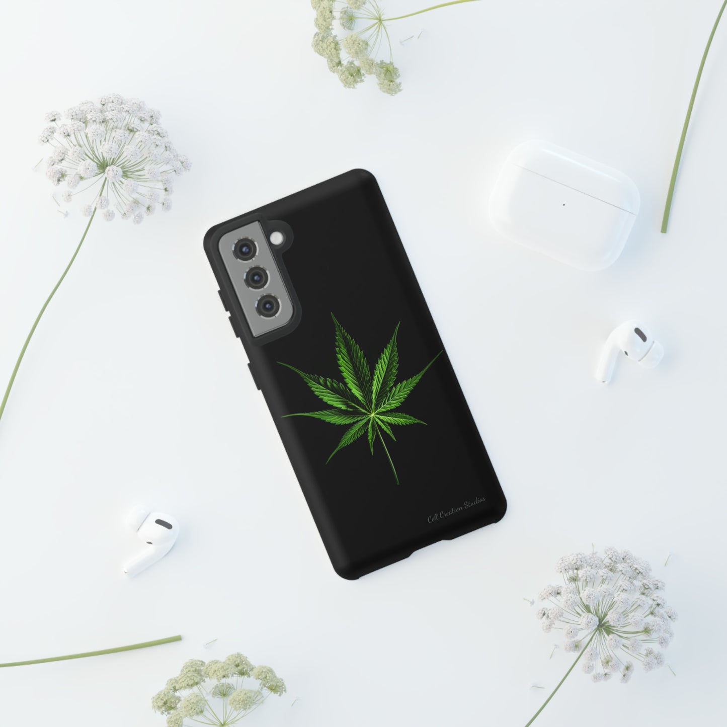 "Cannabis Chic" Marijuana Leaf Phone Case -Tough Cases