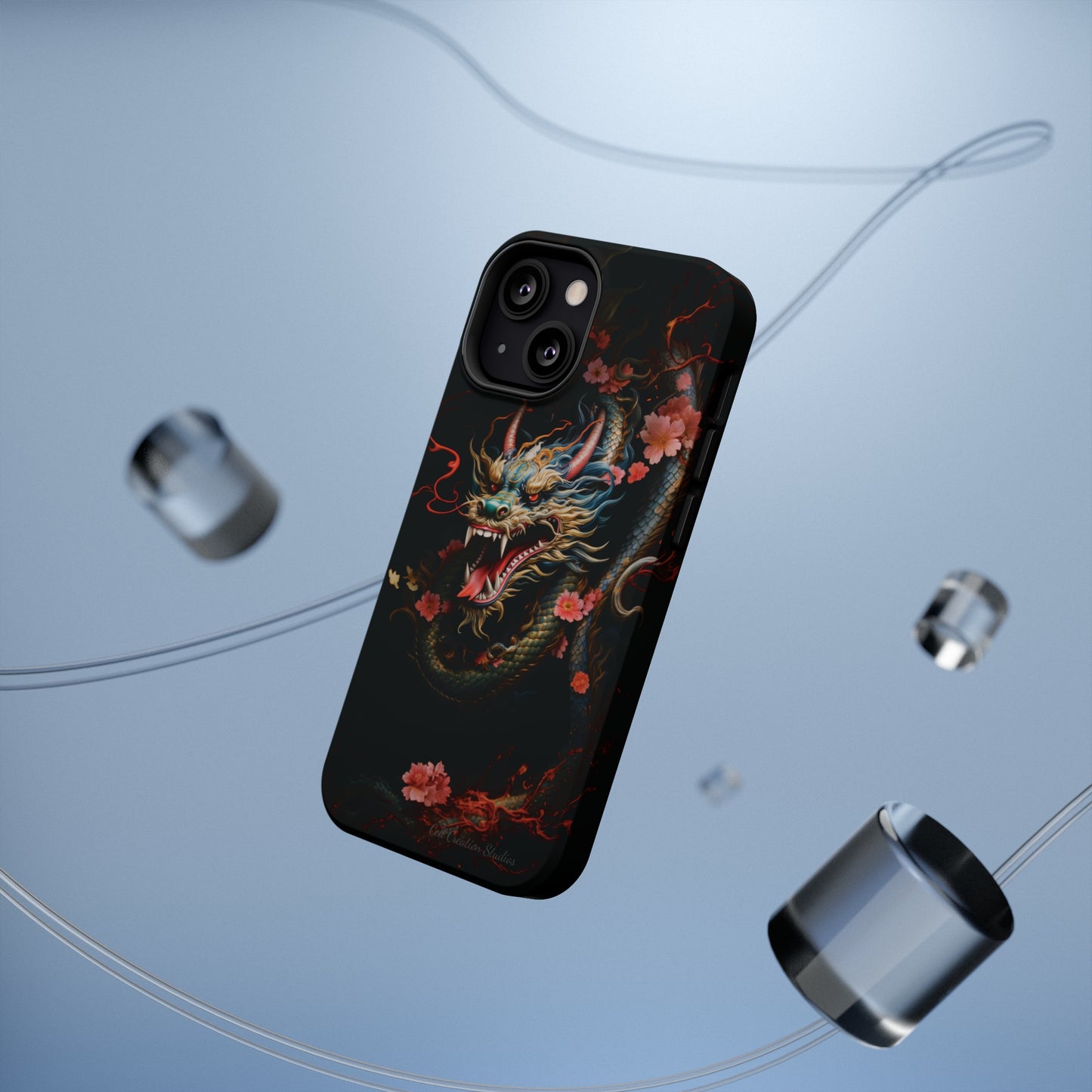 Introducing the "Mystical Japanese Dragon" Cell Phone Case – Unleash the Dragon's Power -MagSafe Tough Cases