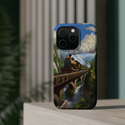 The "Scenic Mountain Train" Phone Case -MagSafe Tough Cases