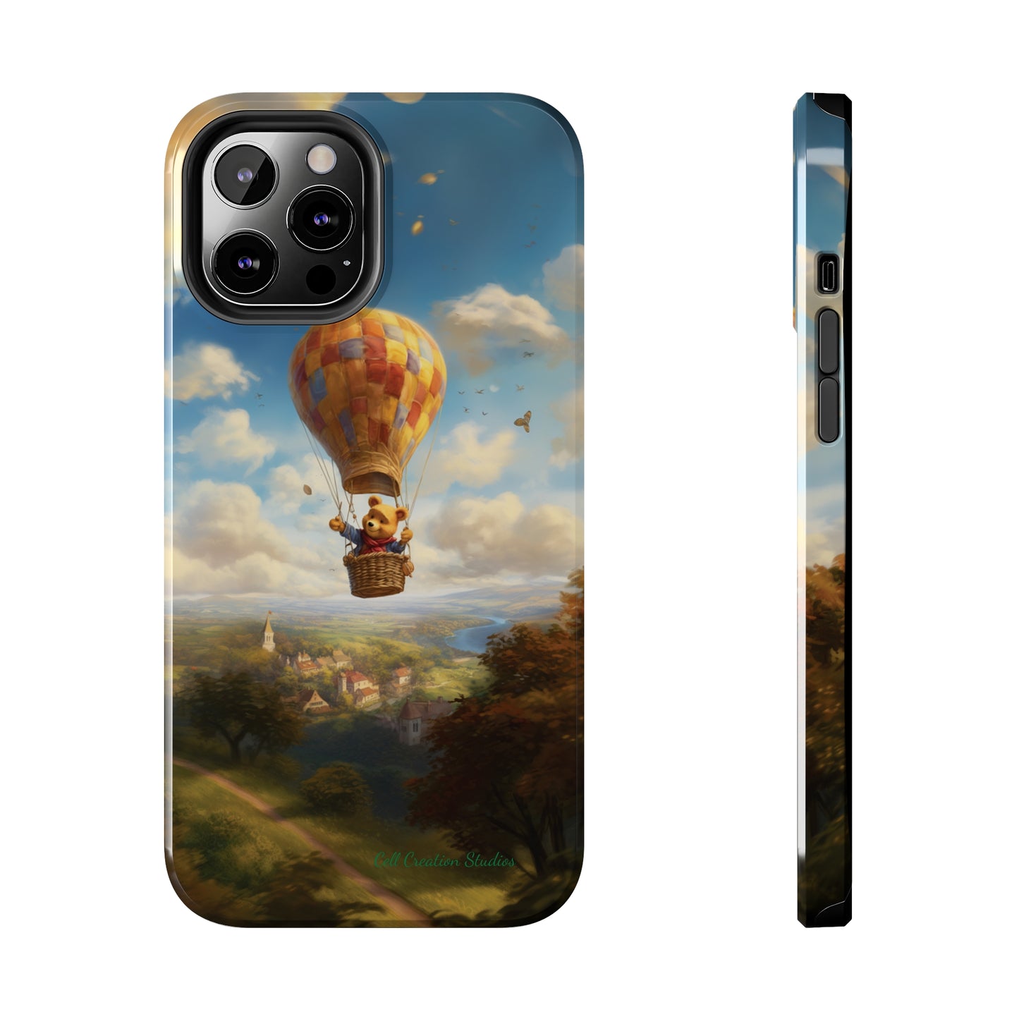 Introducing the "Winnie-The-Pooh's Balloon Adventure" Cell Phone Case – Soar to New Heights in Style -Tough Phone Cases