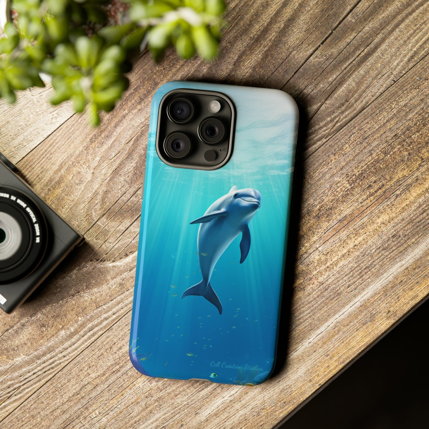 The "Dolphin Serenity" -Tough iPhone Cases