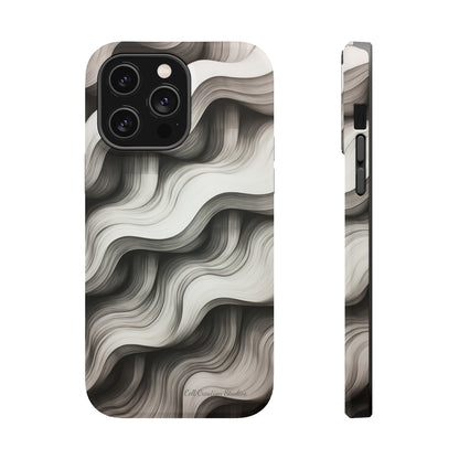 The "Geometric Waves" Cell Phone Case -MagSafe Tough Cases