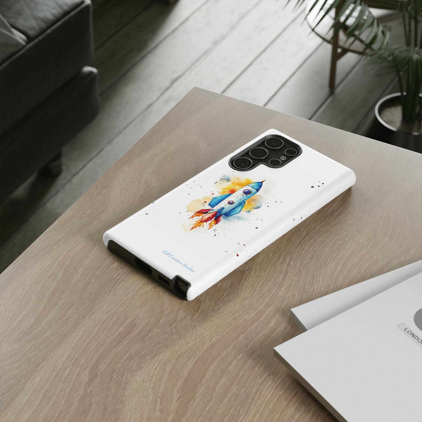 Introducing our "Cosmic Rocket" Cell Phone Case – Where Style Meets Adventure -Tough Cases