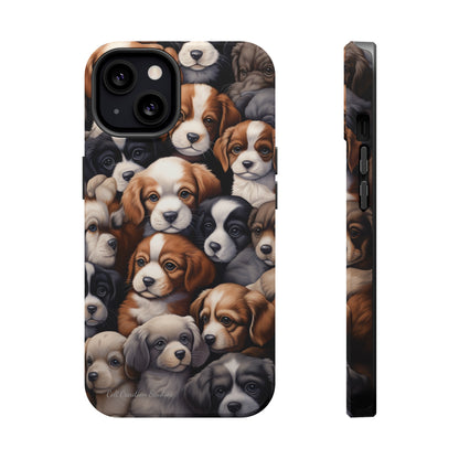 "Puppy Pile" Cuddles Phone Case -MagSafe Tough Cases