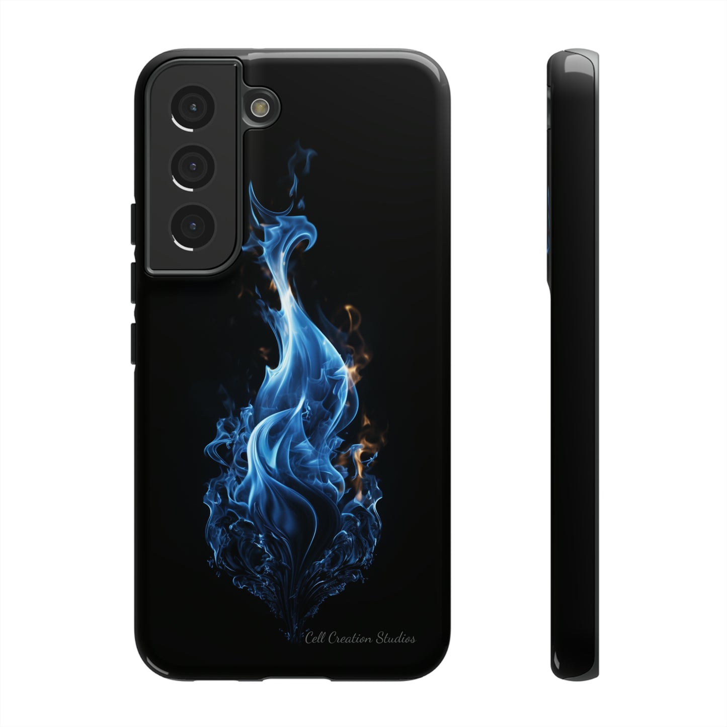 "Blue Flame" Phone Case: Ignite Your Style with Fiery Elegance -Tough Cases