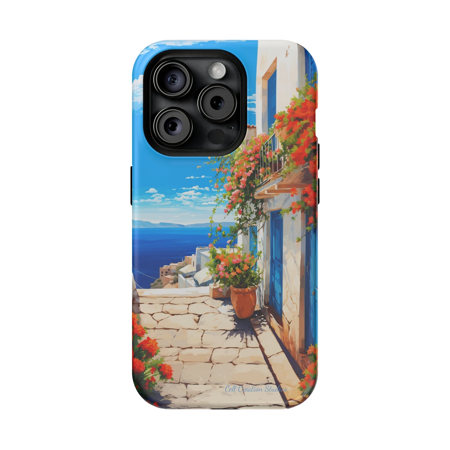 "Mediterranean Bliss Horizon" -MagSafe Tough iPhone Cases