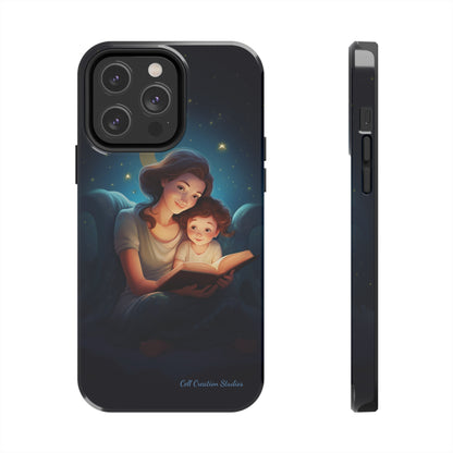 Introducing the "Bedtime Story Bliss" Cell Phone Case – Cherish Heartwarming Moments with Every Glance -Tough Phone Cases