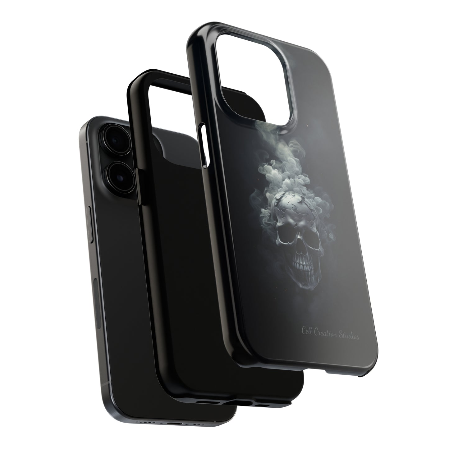 "Ethereal Skull Noir" -Tough iPhone Cases