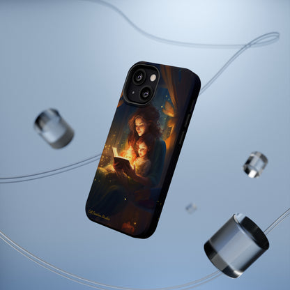 Introducing the "Bedtime Story Bliss" Cell Phone Case – Cherish Heartwarming Moments with Every Glance -MagSafe Tough Cases