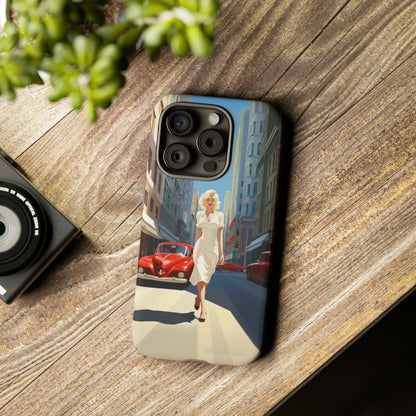 "City Stroll Glamour" Marilyn Monroe Phone Case -Tough Cases