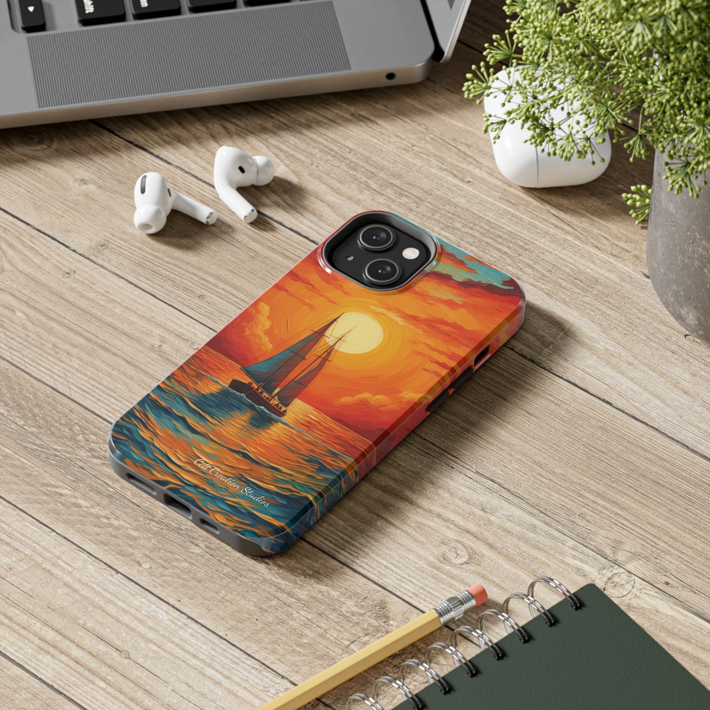 "Sailboat Sunset" -Tough iPhone Cases