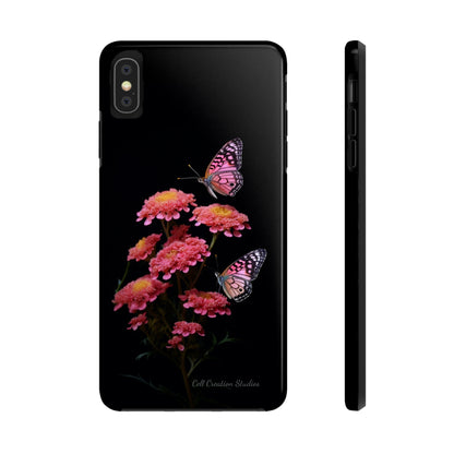 "Achillea Desert Eve Deep Rose & Butterfly" Phone Case -Tough Phone Cases