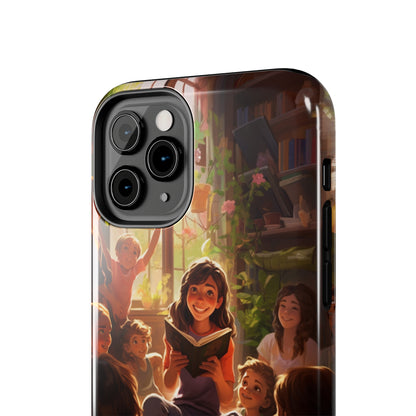 Introducing the "Inspiring Teacher's Tale" Cell Phone Case – Capture the Joy of Storytime -Tough Phone Cases