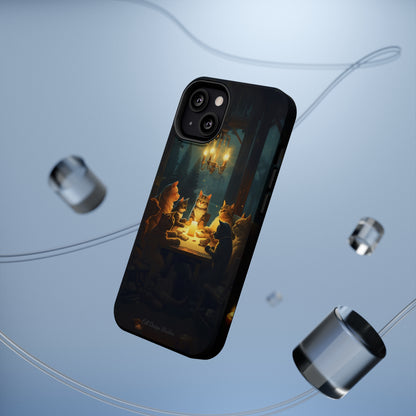 Introducing the "Paws & Whiskers Soirée" Cell Phone Case – A Feast of Friendship Under the Stars! -MagSafe Tough Cases